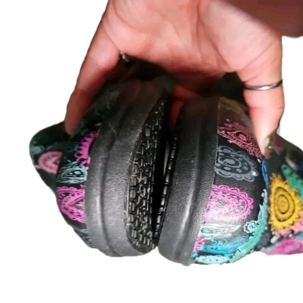 CrocsWomens Neria Pro II Printed Comfort Non Slip Work/ Outdoor Colorful Clogs 7 - Picture 5 of 11